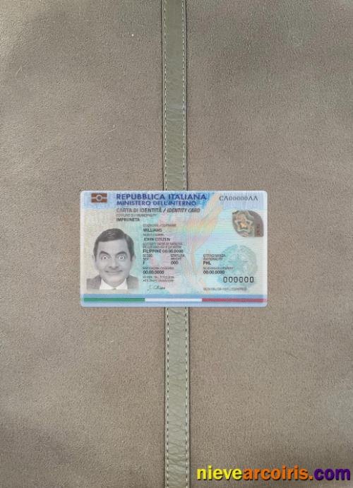 Italy ID 2016-present card updated photolook